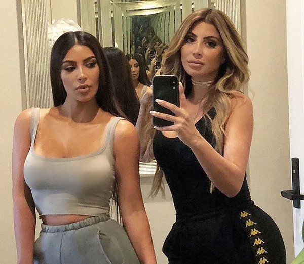 A socialite Kim Kardashian com a melhor amiga, a empresária e também socialite Larsa Pippen (Foto: Instagram)