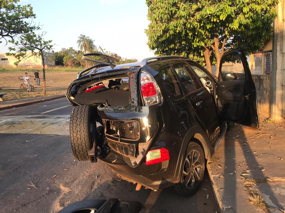 Acidente envolveu quatro veículos em Presidente Venceslau — Foto: Toninho Moré