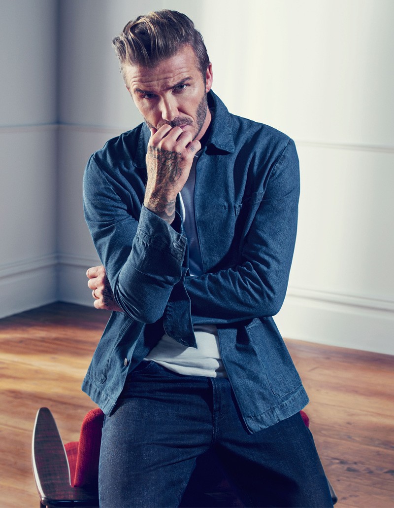 David Beckham estrela campanha de coleção em parceria com a H&M (Foto: Divulgação)