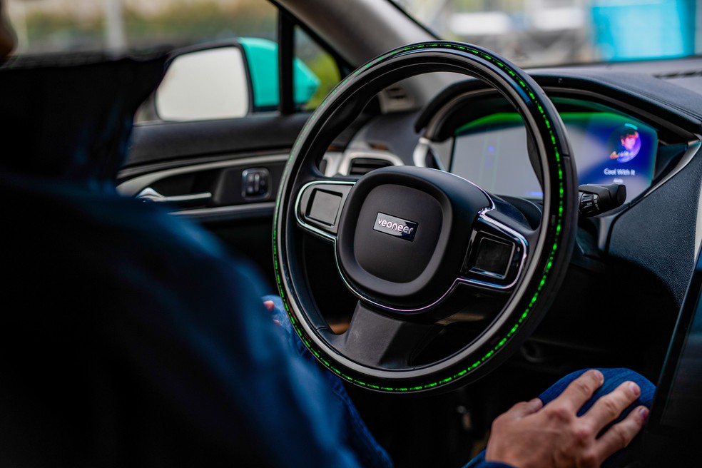 Carro autÃ´nomo poderÃ¡ ser testado em velocidade maior e sem interferÃªncia do motorista em vias pÃºblicas da SuÃ©cia â€” Foto: DivulgaÃ§Ã£o/Veoneer