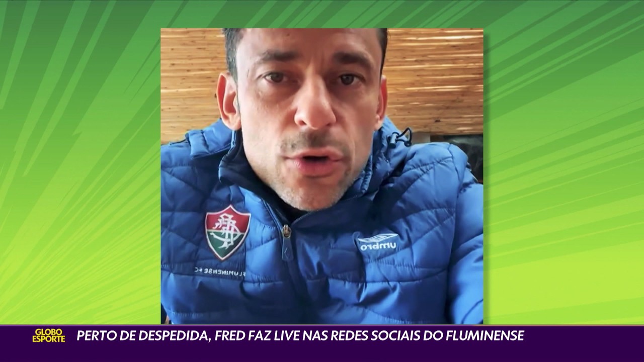 Perto de despedida, Fred faz live nas redes sociais do Fluminense