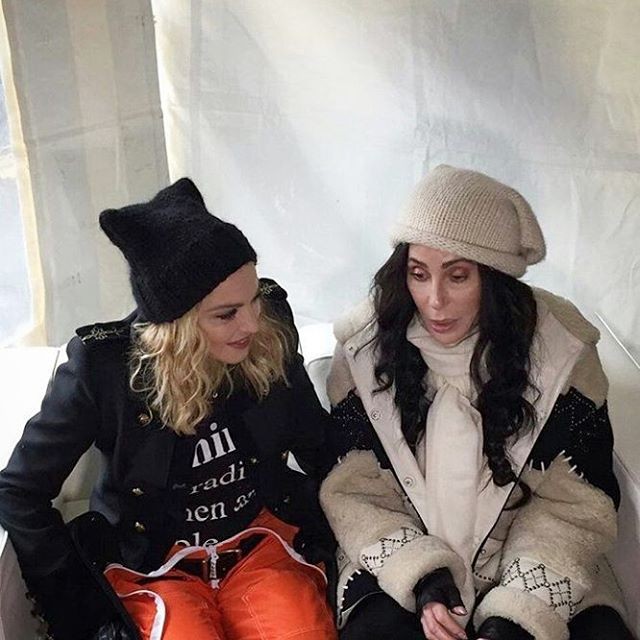 Cher e Madonna em NY