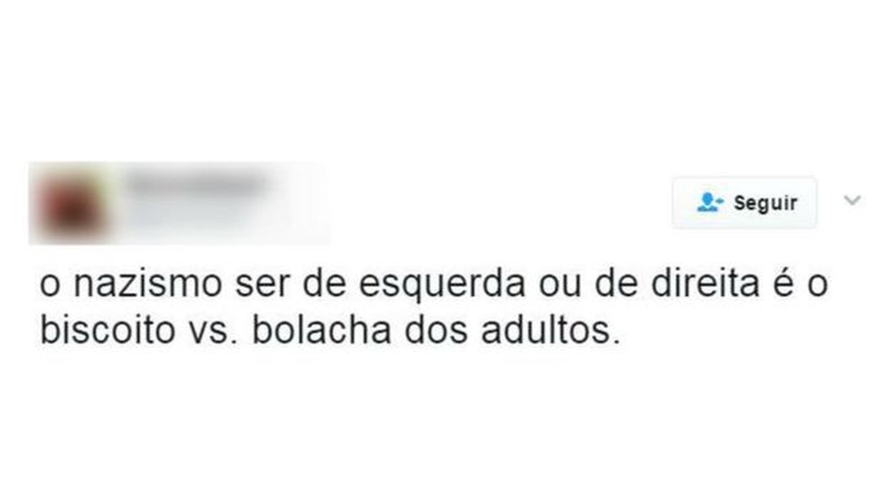 Usuário escreve sobre nazismo no Twitter (Foto: Reprodução/Twitter)