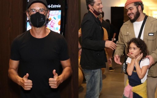 Rodrigo Santoro, Marcelo Serrado e mais famosos se reúnem em premiére