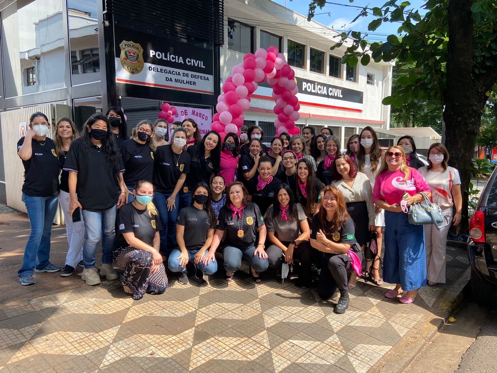 Segundo a delegada da DDM, Márcia Regina dos Santos, cerca de 50 mulheres participaram do café da manhã — Foto: Márcia Regina dos Santos /Arquivo Pessoal