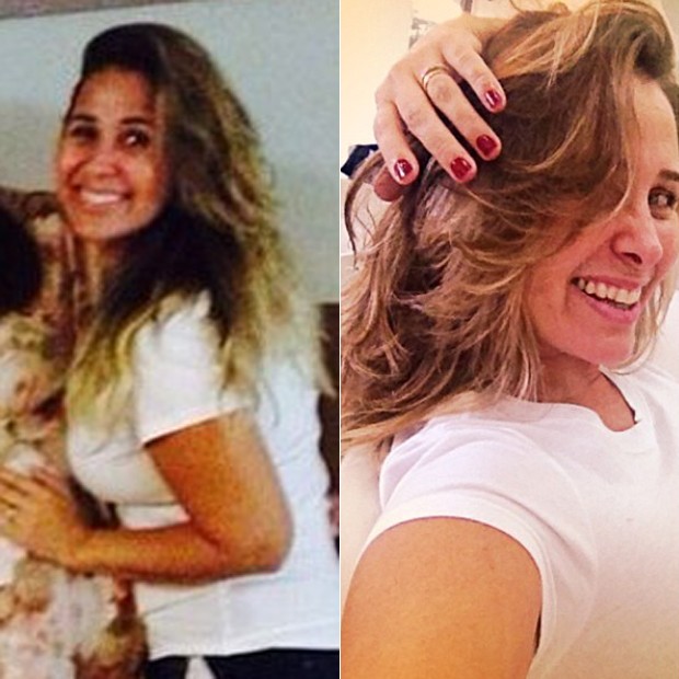 Antes e depois de Andreia Sorvetão (Foto: Instagram/ Reprodução)