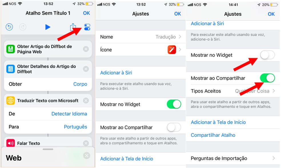 Faça os últimos ajustes do novo atalho  — Foto: Reprodução/Isabella Rocha  
