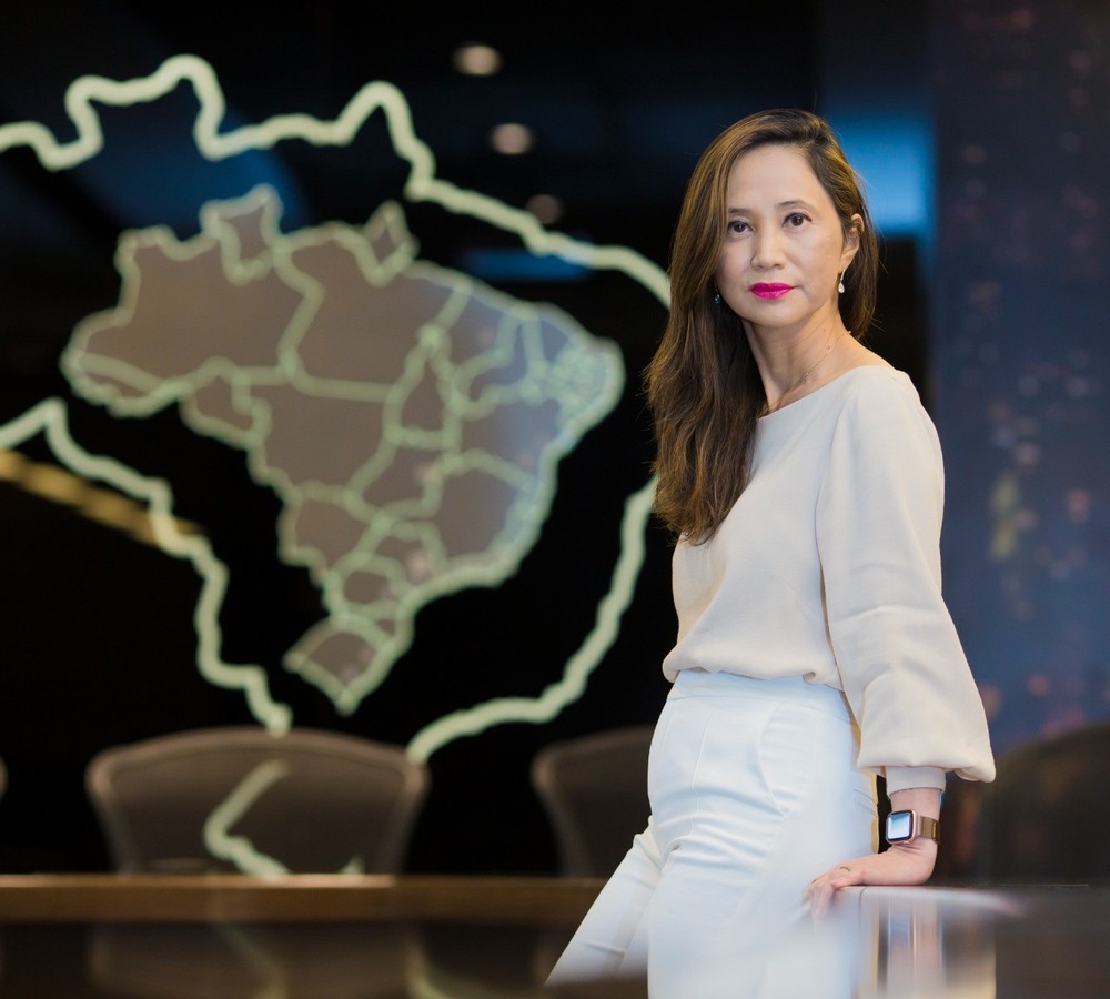 Jeane Tsutsui, é uma das duas únicas CEOs mulheres das empresas que compõem o Ibovespa — Foto: Edilson Dantas 23/2/2022