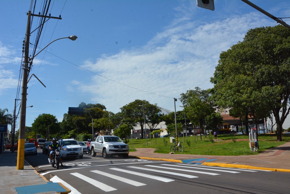 &Aacute;rea reservada para motos no Parque do Povo, em Presidente Prudente (Foto: Ananias Pinheiro/Secom)