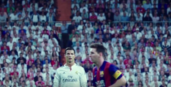 C. Ronaldo x Messi: rivalidade presente em documentário  (Foto: Reprodução)