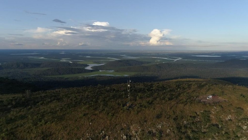 Com projeto Abrece o Pantanal será monitorada contra incêndios uma área de 2,5 milhões de hectares na Serra do Amolar, região central do Pantanal de MS — Foto: IHP/Divulgação