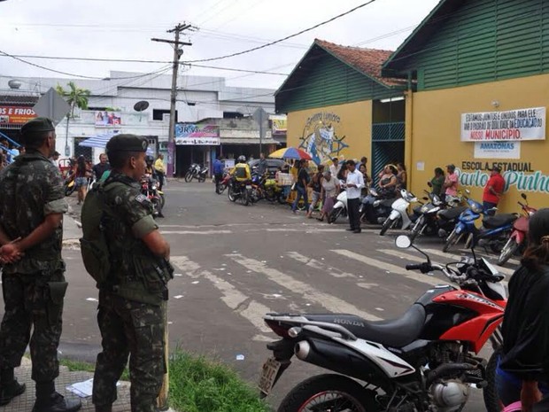 Exército acompanha eleições em Manacapuru, a 68 km de Manaus (Foto: Divulagação/Exército )