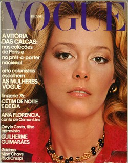 Janeiro 1976: A modelo Virginia Loureiro fotografada por Flávio Amorim