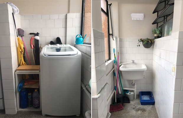 Décor do dia: lavanderia compacta para apartamento pequeno (Foto: Matheus Iltchenchen)