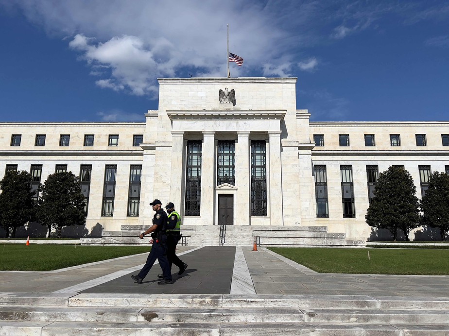 Sede do Fed, o banco central americano, em Washington  AFP/22-10-2021