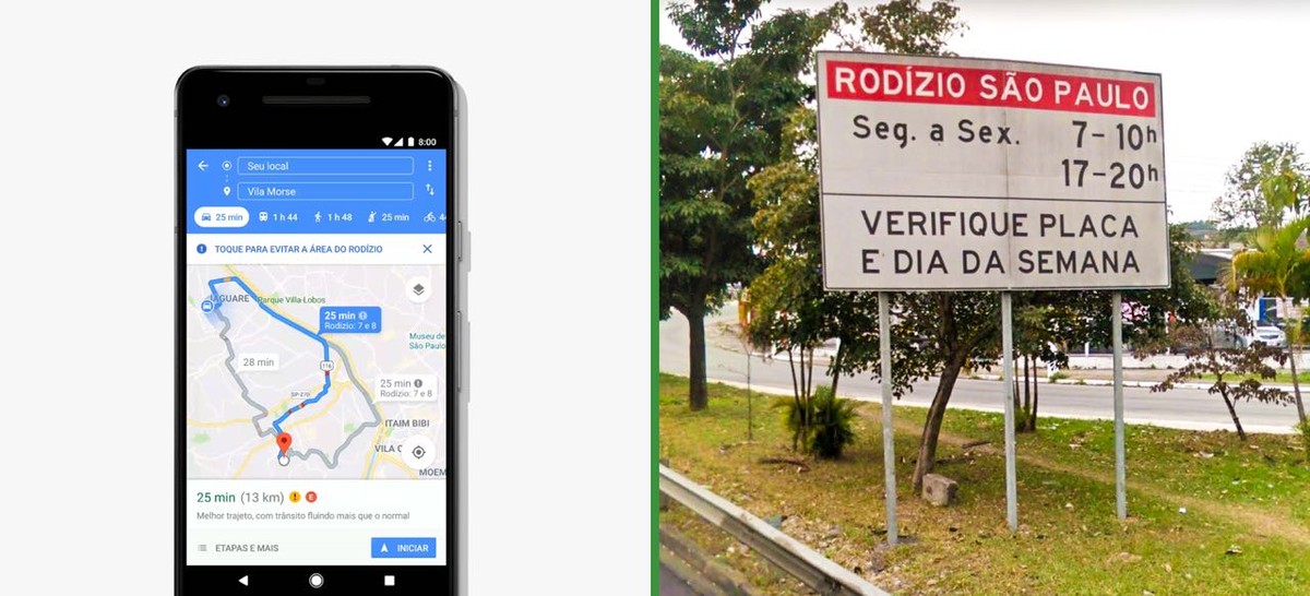 Google Maps mostrará como escapar de zona de rodízio no ...