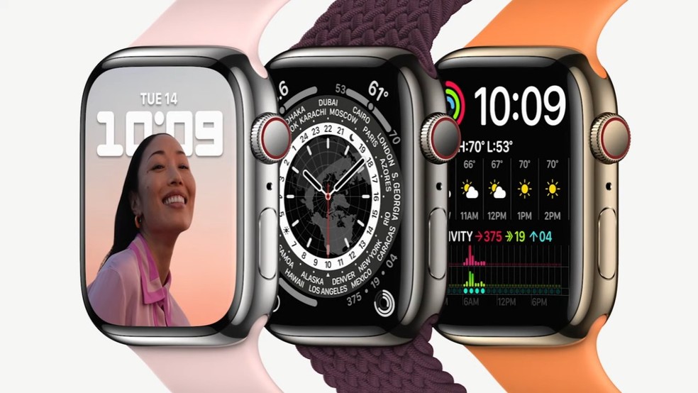 Apple Watch Series 7 — Foto: Reprodução/YouTube