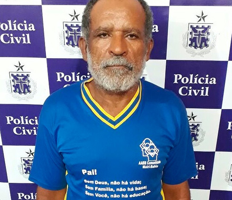 Luiz foi preso suspeito de estuprar as filhas adolescentes (Foto: DivulgaÃ§Ã£o/ PolÃ­cia Civil)