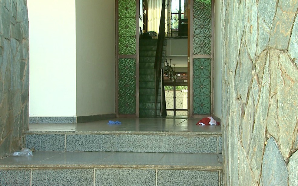 Alda Poggi Pereira é acusada de esfaquear a filha e o neto dentro da casa da família em Ribeirão Preto (Foto: Reprodução/EPTV)