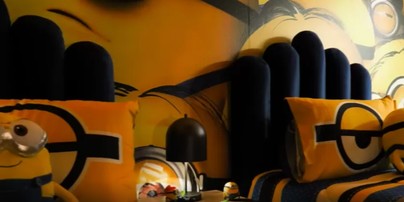 Quarto de Minions na Casa de José Aldo, nos EUA — Foto: Reprodução