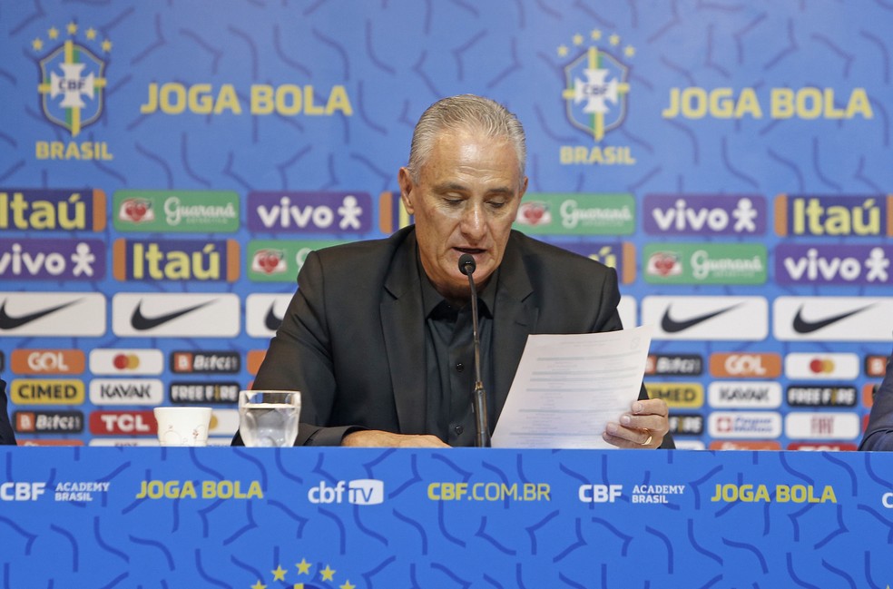 Tite vai divulgar convocados da Seleção para a Copa em 7 de novembro — Foto: Lucas Figueiredo / CBF