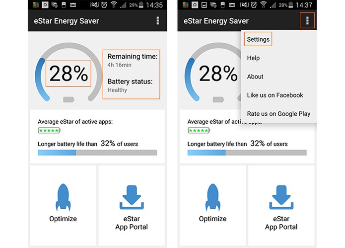 Acesse as configurações do aplicativo no Android (Foto: Reprodução/Barbara Mannara)