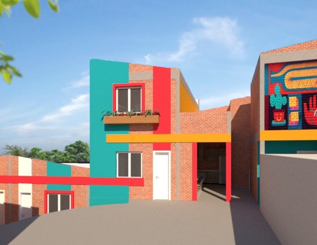 Projeto busca reconstruir casas, em Porto Alegre, e propor um novo modelo de habitação popular (Foto: Divulgação)