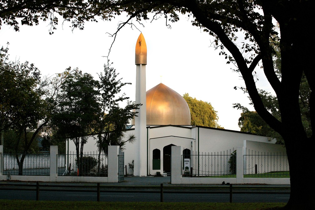 Imagem de arquivo de 2014 mostra mesquita Al Noor em Christchurch, na Nova Zelândia   — Foto: Reuters/SNPA/Martin Hunter