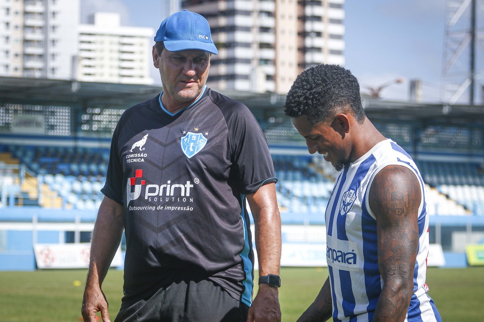 Vitor Feijão tem ganhado sequência com João Brigatti — Foto: Jorge Luiz/Paysandu