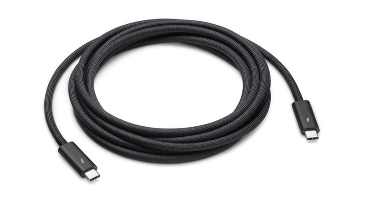 Apple anuncia cabo Thunderbolt 4 de 3 m por R$ 1,8 mil