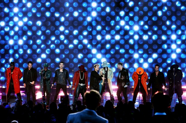 New Kids on The Block e New Edition no American Music Awards 2021 (Foto: Getty Images for MRC)