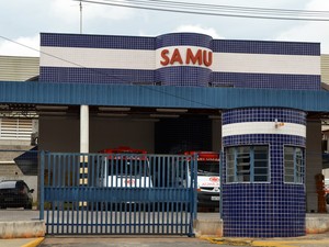 Base do Samu na Avenida Dr. Paulo de Moraes, em Piracicaba (Foto: Fernanda Zanetti / G1)