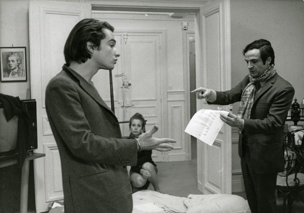 Jean Pierre Léaud e Truffaut no set de 'Domicílio conjugal' (Foto: Pierre Zucca/ divulgação)