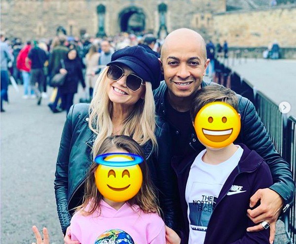 Emma Bunton com o marido e os filhos (Foto: Instagram)