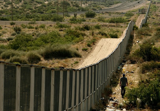 Fronteira entre México e EUA (Foto: Chip Somodevilla/Getty Images)