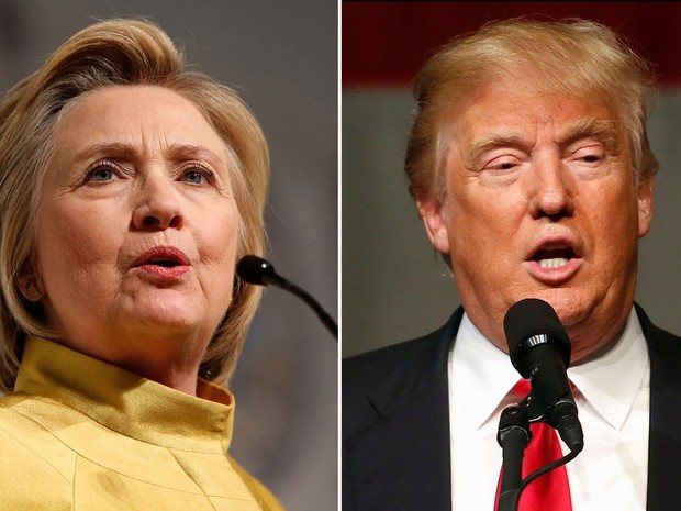 Hillary Clinton e Donald Trump devem se enfrentar nas eleições de novembro (Foto: Reuters/Rebecca Cook/Aaron P. Bernstein)