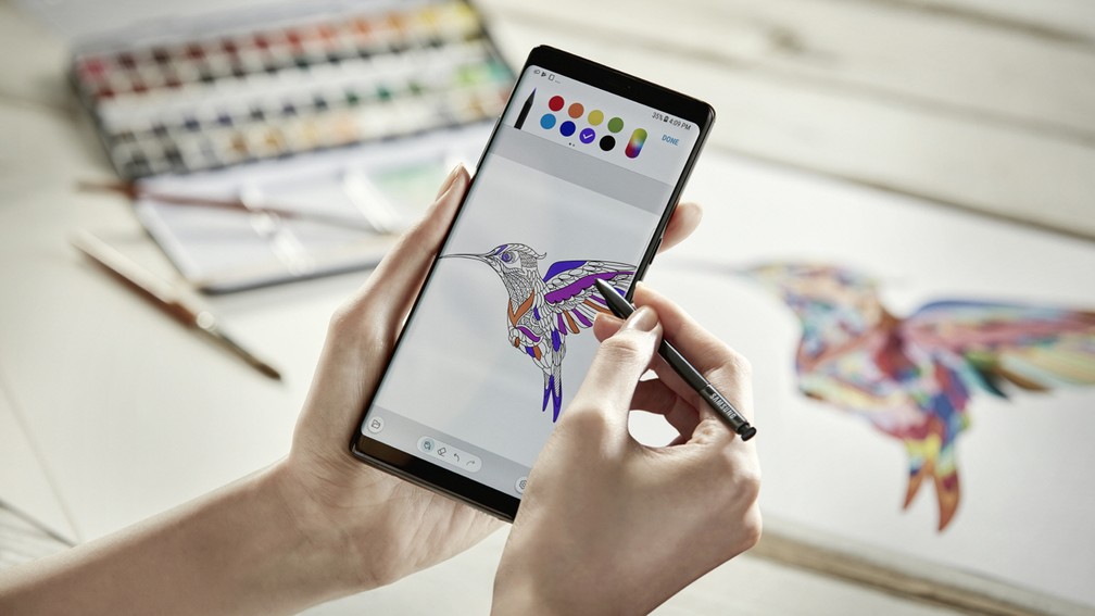 Aplicativo de desenho no Galaxy Note 8 (Foto: Divulgação)