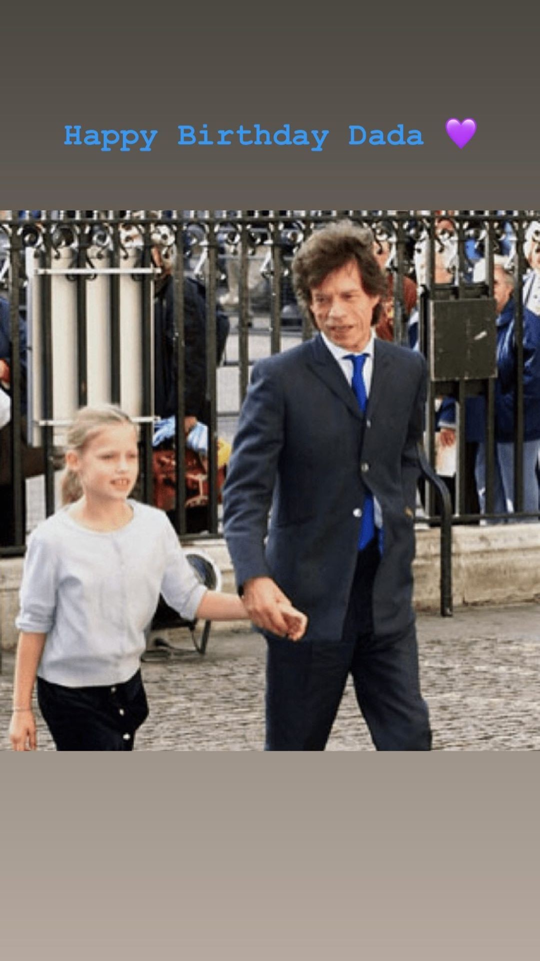 Georgia May Jagger faz homenagem ai pai (Foto: Reprodução / Instagram)