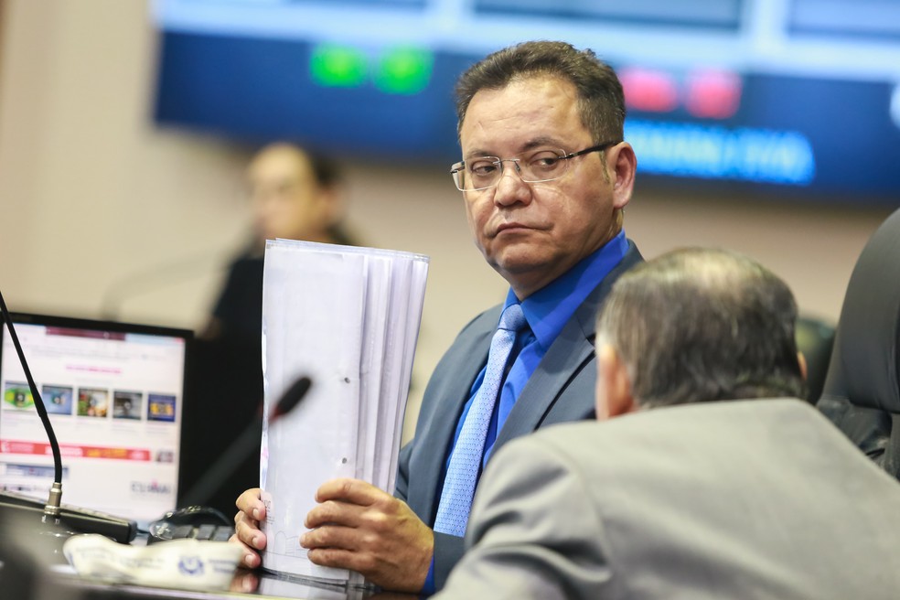 O presidente da ALMT, deputado Eduardo Botelho (PSB) â Foto: Marcos Lopes da Silva/ALMT