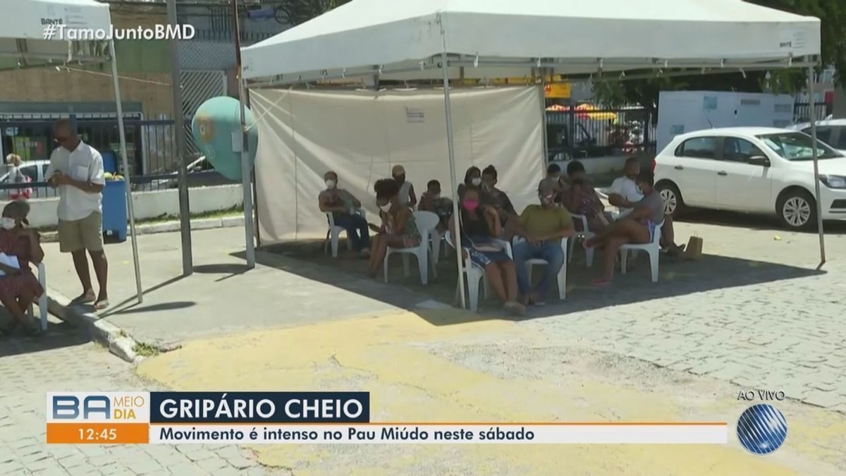 Movimento intenso é registrado neste sábado no gripário do bairro do Pau Miúdo, em Salvador