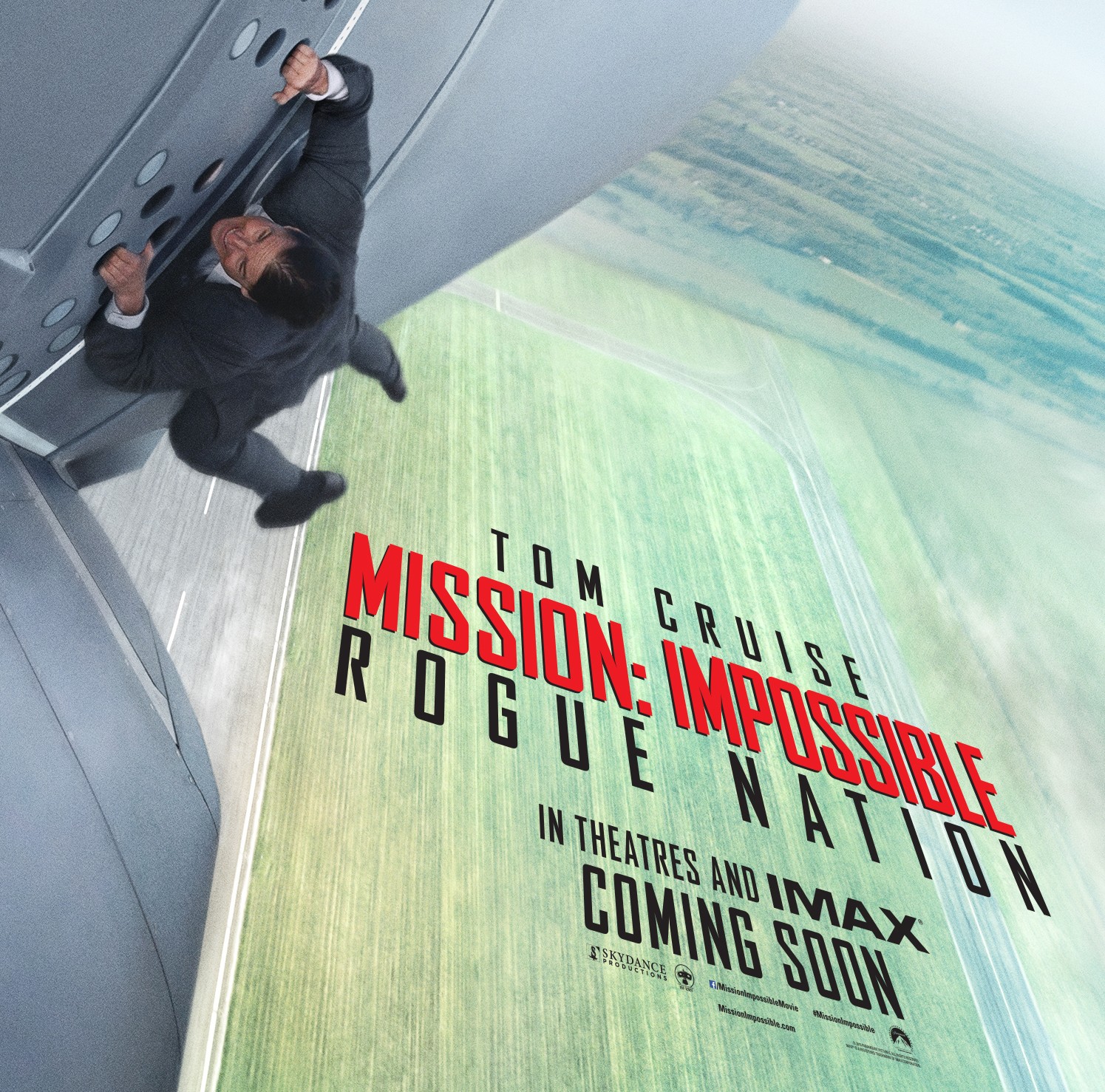 Tom Cruise no pôster de 'Missão: Impossível - Nação Secreta'  (Foto: Divulgação/Paramount)