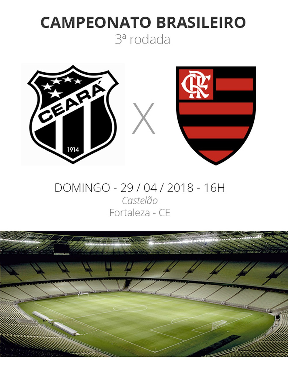 Tudo o que você precisa saber de Ceará x Flamengo pela Série A