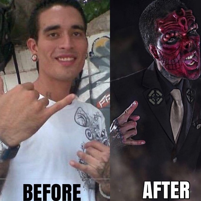 O antes e o depois de Henry Rodriguez (Foto: reprodução instagram)