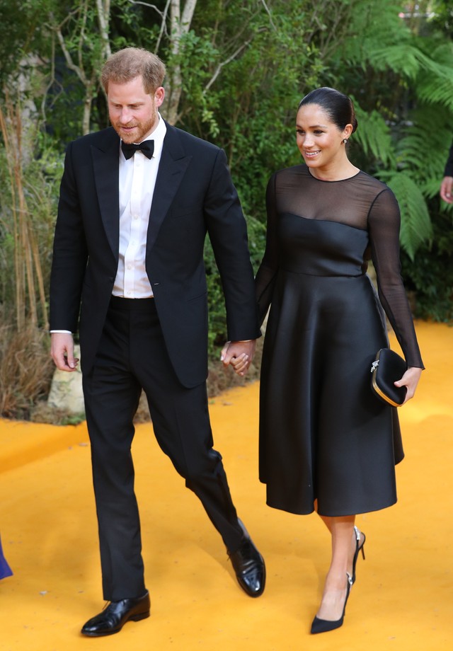 The Duke and Duchess of Sussex attend the European Premiere of Disney's The Lion King at the Odeon Leicester Square, London. (Photo by Jonathan Brady/PA Images via Getty Images) (Foto: PA Images via Getty Images)