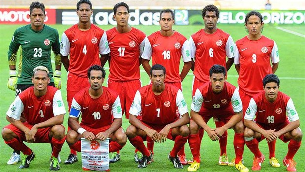 Time do Taiti na Copa das Confederações (Foto: Agência EFE)