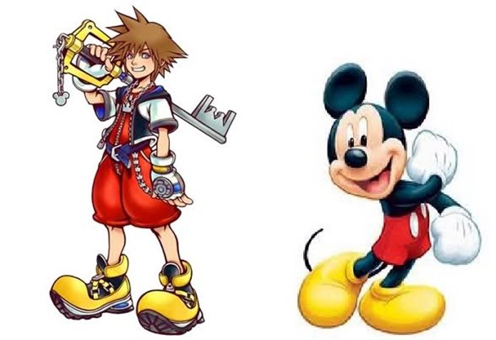 Roupas de Sora são inspiradas em Mickey Mouse (Foto: Reprodução / VGFacts)