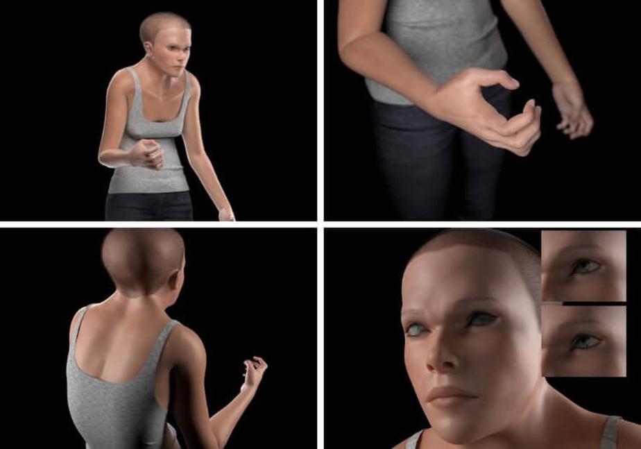 Simulação 3D mostra como humanos podem ser em 3000 como consequência do vício em tecnologia.