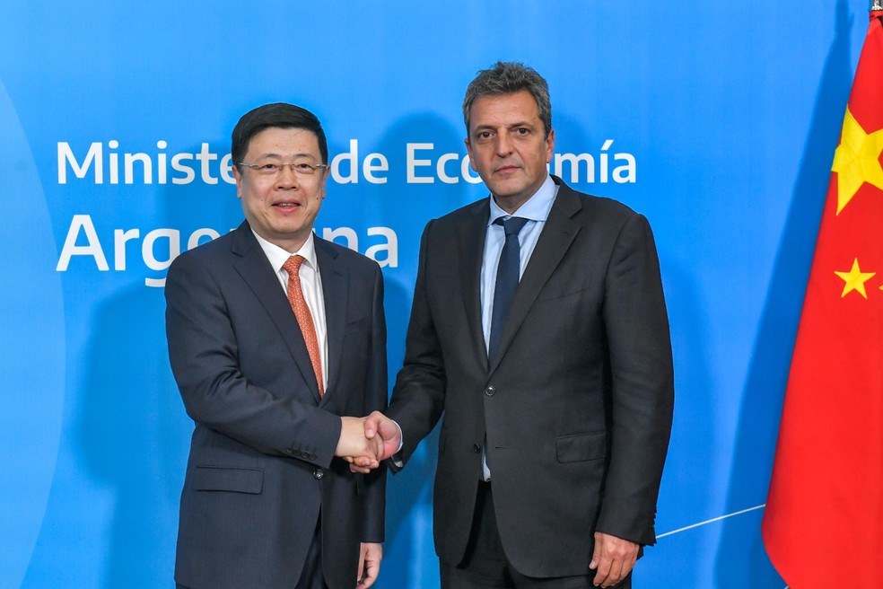 Argentina vai trocar dólares por yuans no pagamento de importações da China. — Foto: Divulgação/Governo da Argentina