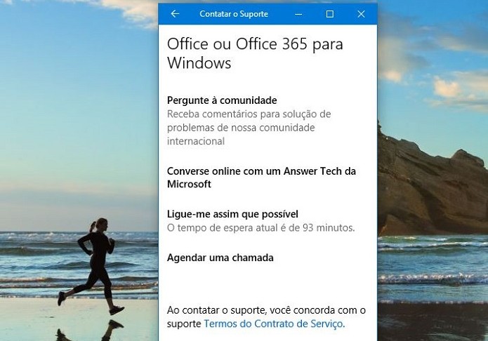 Novo aplicativo de suporte do Windows 10 (Foto: Felipe Alencar/TechTudo) (Foto: Novo aplicativo de suporte do Windows 10 (Foto: Felipe Alencar/TechTudo))