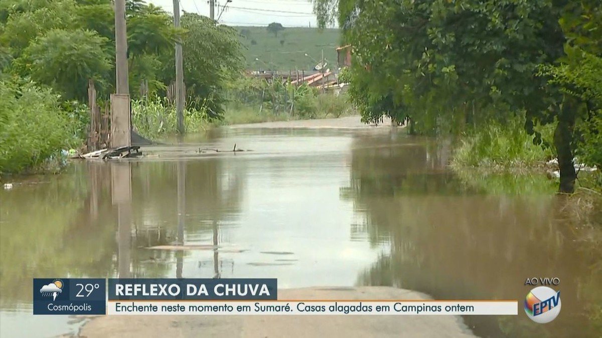 Ribeirão Quilombo transborda e causa alagamento em Sumaré, SP ...